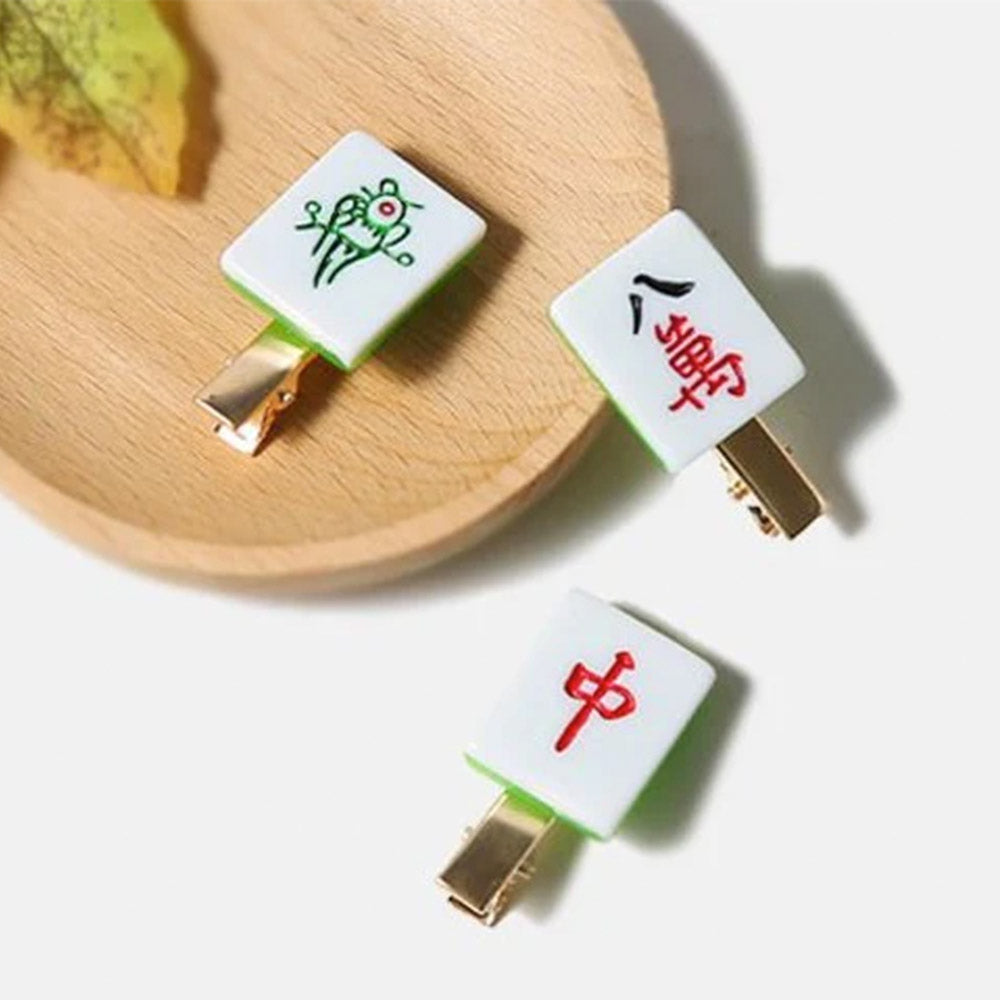 mah jongg hairclips