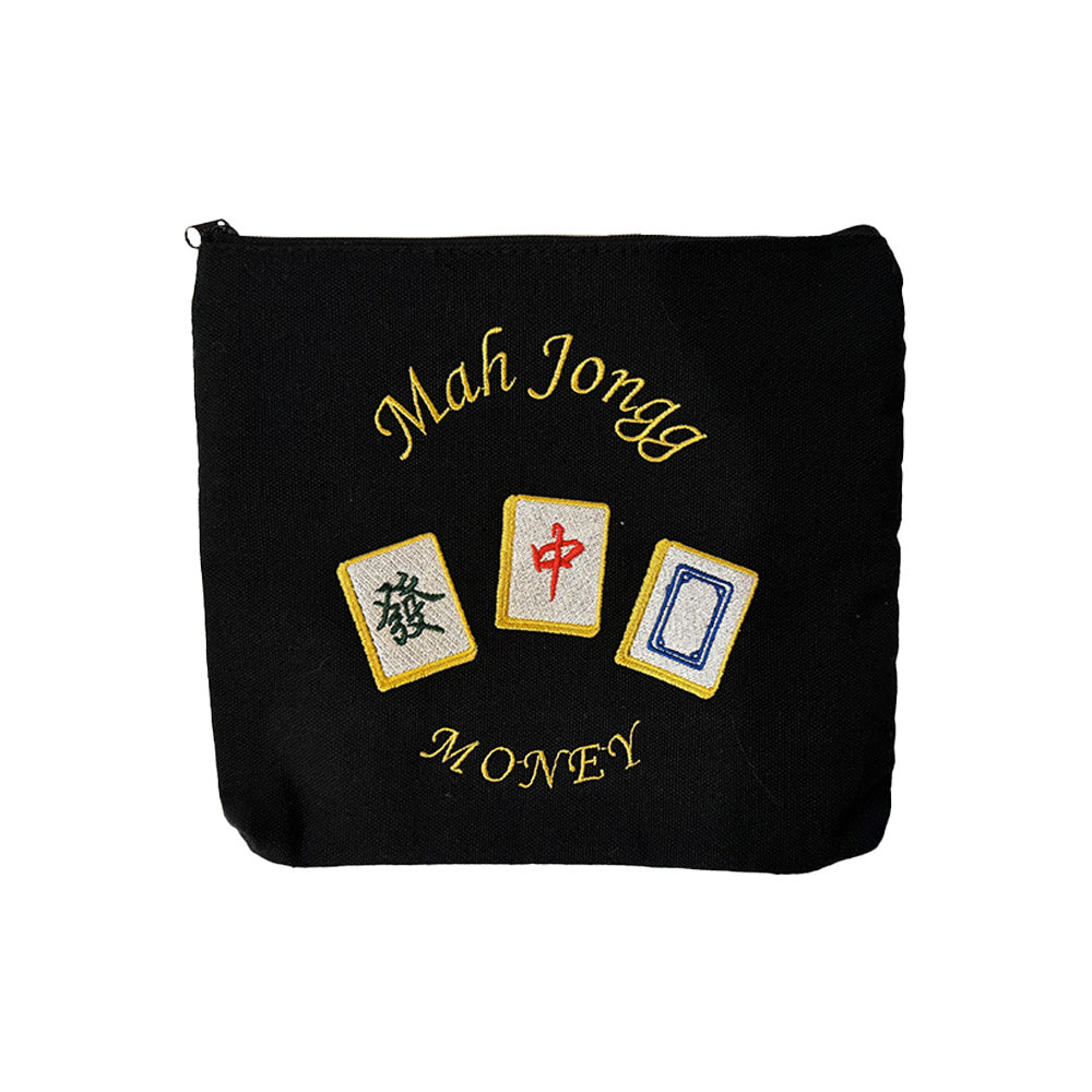 front view of Mah Jongg 3-Zipper Pouch