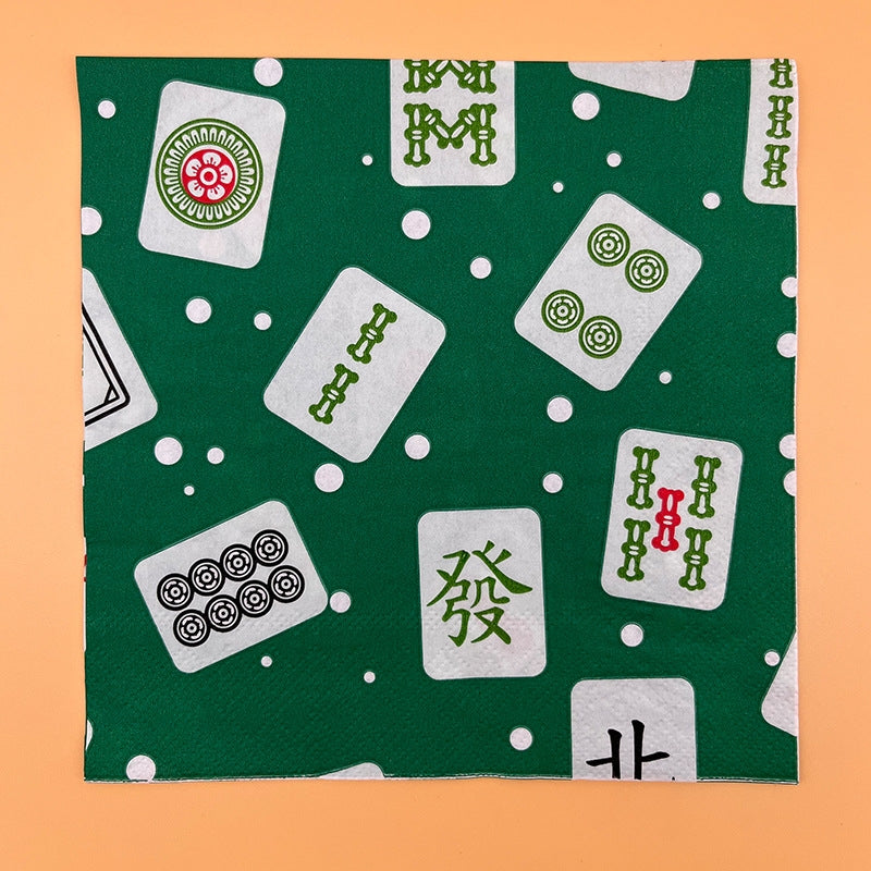 Mah Jongg Paper Dinner Napkins (60pc)