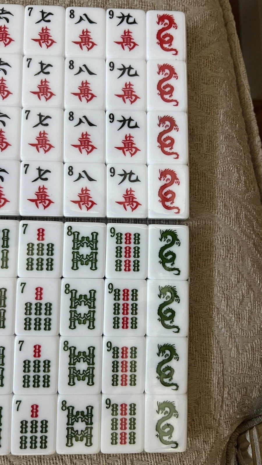 MAH JONGG SET PURPLE PINK OMBRE 160 LARGER TILES MAHJONG MAJONG PERFECT SIZE NEW