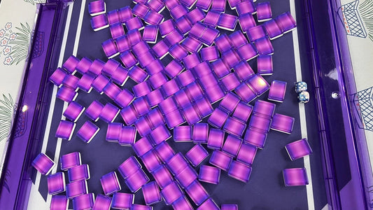 MAH JONGG SET PURPLE PINK OMBRE 160 LARGER TILES MAHJONG MAJONG PERFECT SIZE NEW